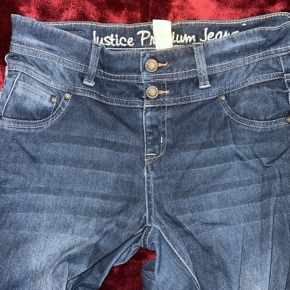 Justice Dark Blue Skinny‎ Jeans 16
